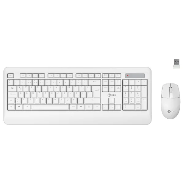 Lenovo Lecoo Kw202 Beyaz Kablosuz Klavye Mouse Seti - Görsel 2