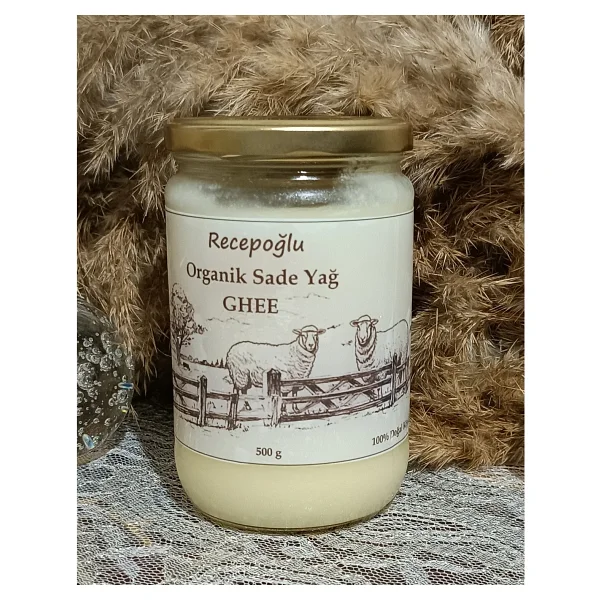 Organik Köy Sade Yağ Sarı Yağ Saf Tereyağ Ghee Laktozsuz Inek & Koyun Toplam 1000 G - 1 Kg - Görsel 2