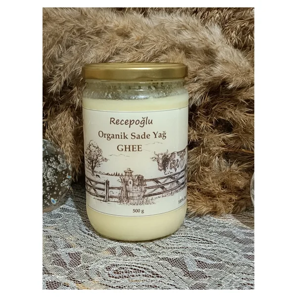 Organik Köy Sade Yağ Sarı Yağ Saf Tereyağ Ghee Laktozsuz Inek & Koyun Toplam 1000 G - 1 Kg - Görsel 3