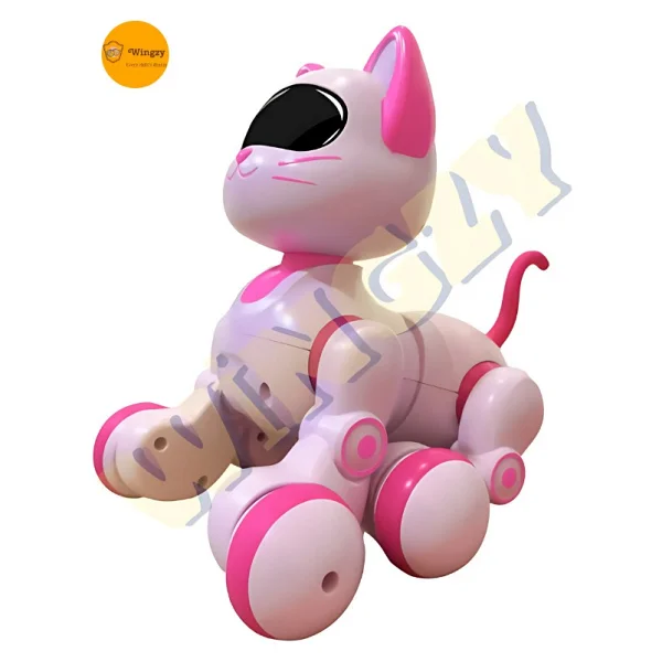 Wingzy Uzaktan Kumandalı Şarjlı Akıllı Kedi - Interaktif, Eğitici Ve Eğlendirici Robot Oyuncak - Pembe - Görsel 5