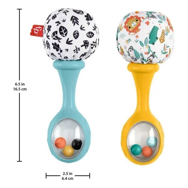 Fisher-Price Neşeli Marakas Diş Kaşıyıcıları Eğlenceli Tasarım Bpa İçermeyen Güvenli Materyal - Görsel 3