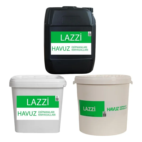 Lazzi Toz Klor 25 Kg - Yosun Önleyici 20 Kg - Toz Ph Düşürücü 25 Kg Paketi - Görsel 2