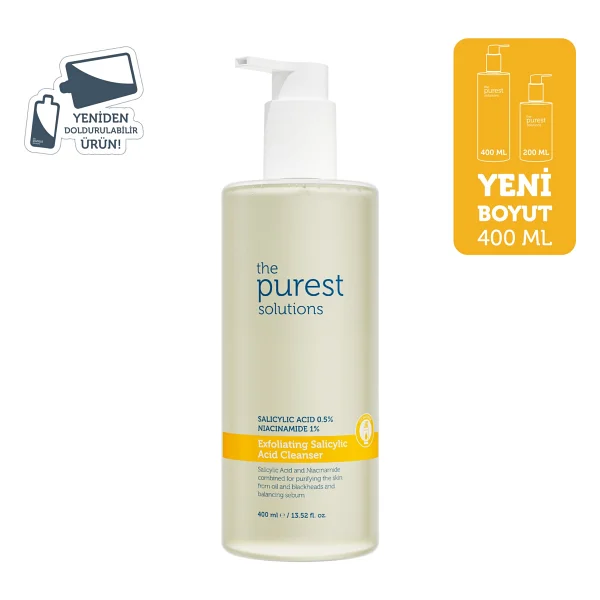 The Purest Solutions Exfoliating Salisilik Asit 400 Ml Yüz Temizleme Jeli - Görsel 9