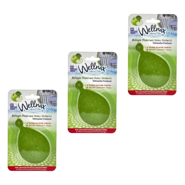 Wellnax Breeze Refresh Bulaşık Makinası Koku Giderici Elma X3 - Görsel 2
