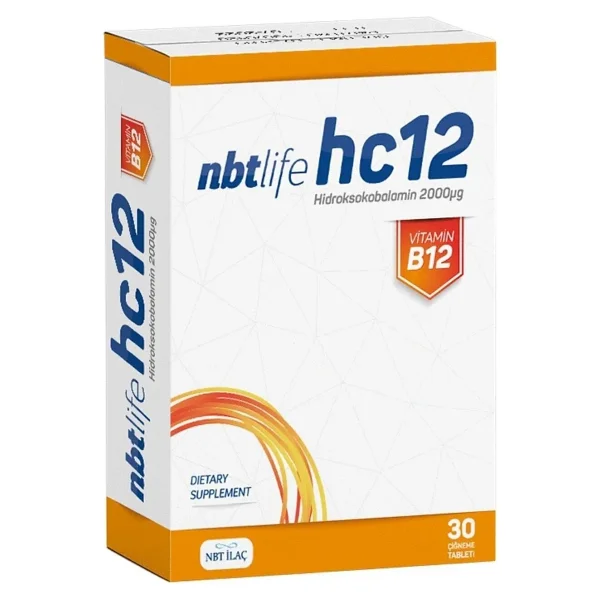 Nbt Life Hc12 Vitamin B12 30 Kapsül - Görsel 3