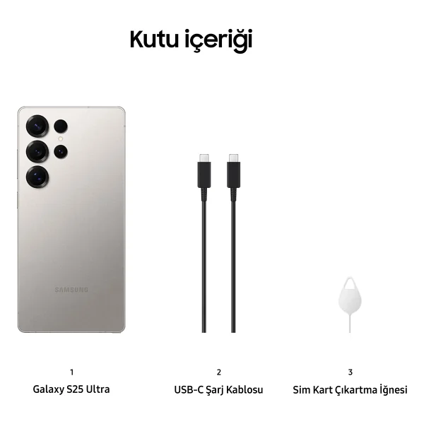 Samsung Galaxy S25 Ultra 512 GB Titanyum Gri - Görsel 2
