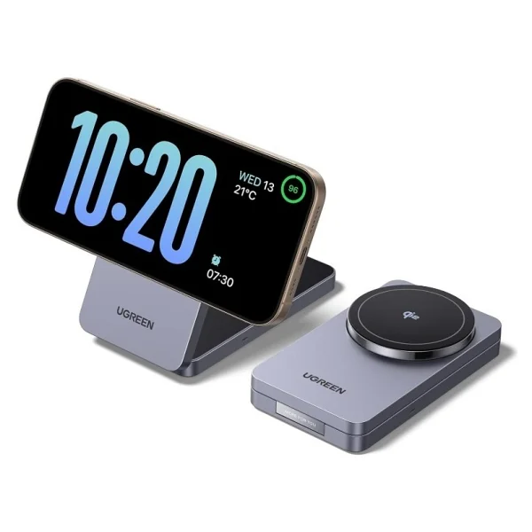 Ugreen 45023 2in1 MagSafe Kablosuz Hızlı Şarj Aleti - Görsel 2