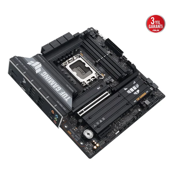 Asus Tuf Gaming B860m-Plus Wi-Fi Intel Lga1851 DDR5 Micro Atx Anakart - Görsel 3
