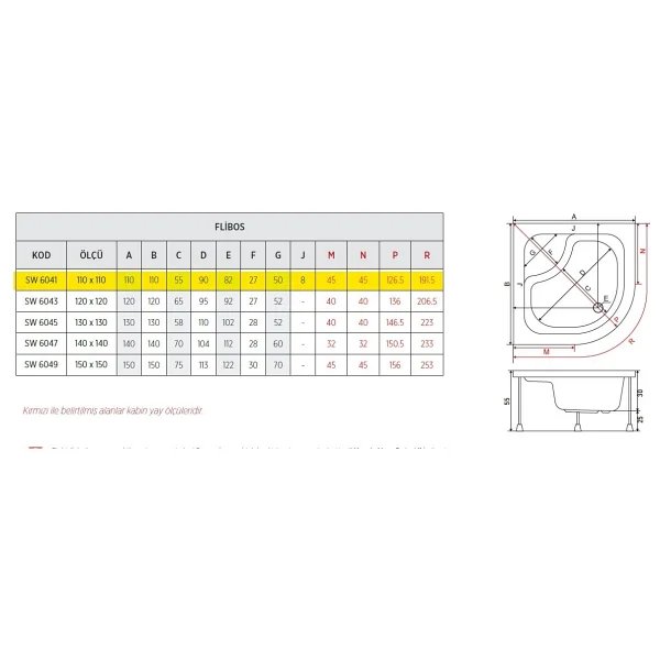 Flıbos Oval Küvet 140x140 - Görsel 4