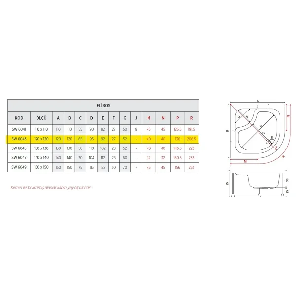 Flıbos Oval Küvet 140x140 - Görsel 5