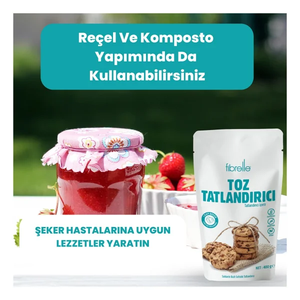 Fibrelle Toz Tatlandırıcı 400 Gr - Görsel 6