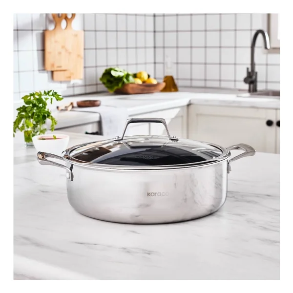 Karaca Plasma Steel 3ply 28 Cm Karnıyarık Tenceresi - Görsel 2