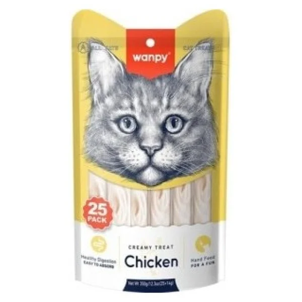 Wanpy Tavuklu 25x14 Gr Krema Kedi Ödül Maması - Görsel 3