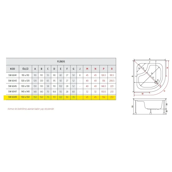 Flıbos Oval Küvet 140x140 - Görsel 7