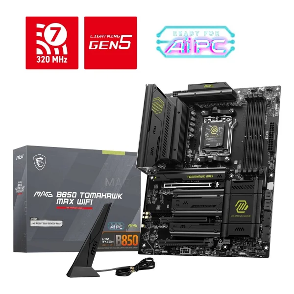 Msı Mag B850 Tomahawk Max Wi-Fi AMD Am5 DDR5 Atx Anakart - Görsel 6