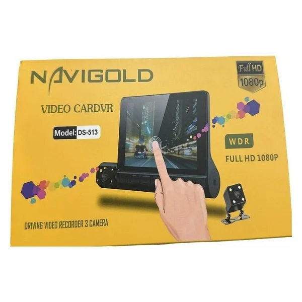 Navigold Ds-513 Full HD 1080p Dokunmatik Araç Içi Dvr Kamera 3 Kameralı - Görsel 3
