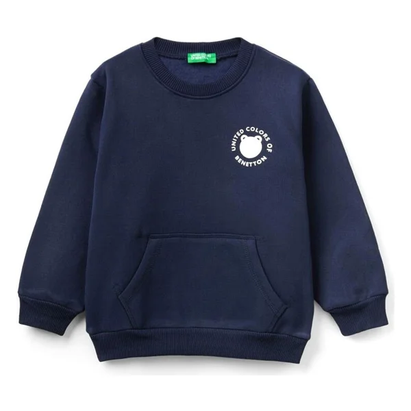 United Colors Of Benetton Erkek Bebek Sweatshirt 3eb5g10ba - 18 - 24 Ay - Lacivert - Görsel 6