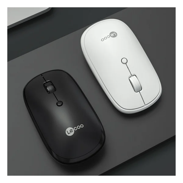 Lenovo Lecoo Ws209 Beyaz Şarjlı Sessiz Ergonomik Optik Kablosuz Mouse - Görsel 6