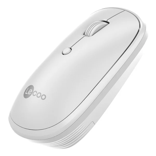 Lenovo Lecoo Ws209 Beyaz Şarjlı Sessiz Ergonomik Optik Kablosuz Mouse - Görsel 9