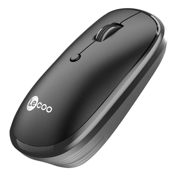 Lenovo Lecoo Ws209 Siyah Şarjlı Sessiz Ergonomik Optik Kablosuz Mouse - Görsel 9