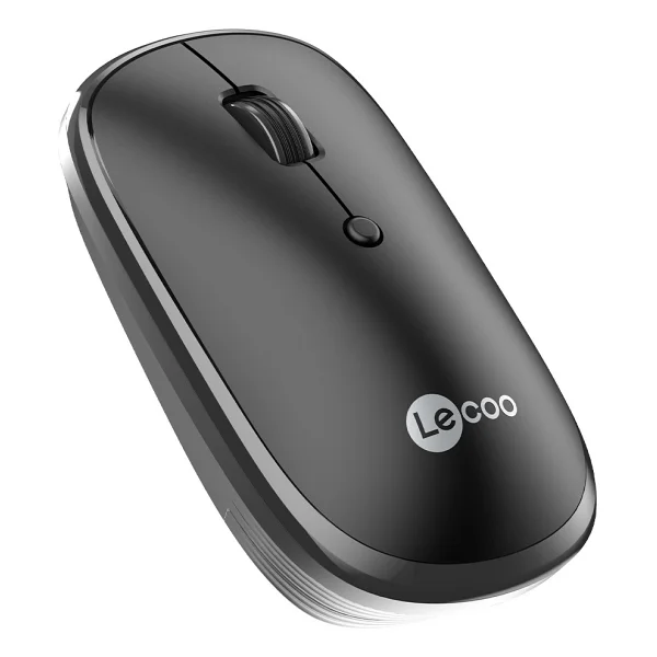 Lenovo Lecoo Ws209 Siyah Şarjlı Sessiz Ergonomik Optik Kablosuz Mouse - Görsel 10