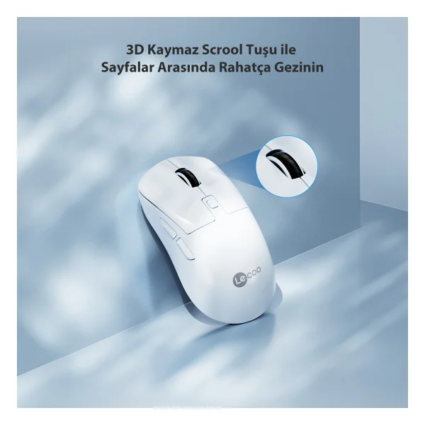 Lenovo Lecoo Ws216 Ergonomik Optik Kablosuz Mouse - Görsel 4