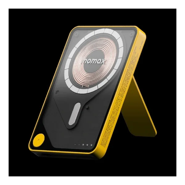 Momax 1-Power X Pro Sarı 5000 mAh Hızlı Şarj Kablosuz Powerbank - Görsel 6
