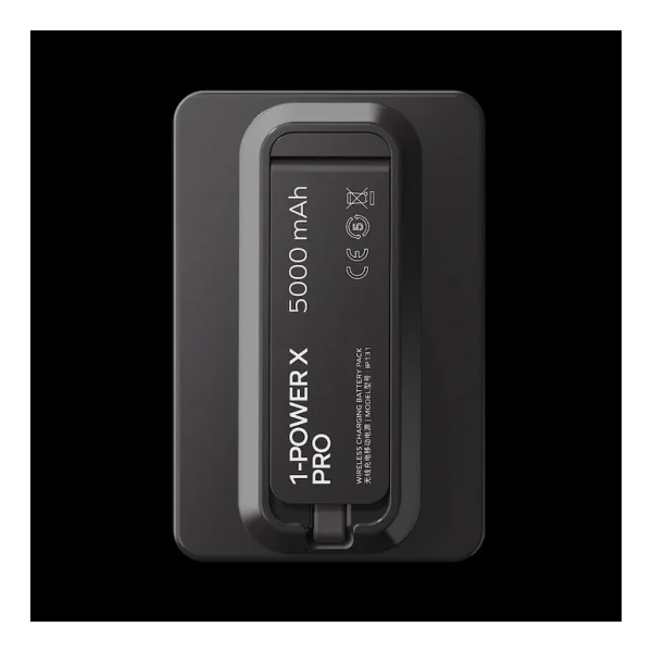 Momax 1-Power X Pro Siyah 5000 mAh Hızlı Şarj Kablosuz Powerbank - Görsel 2