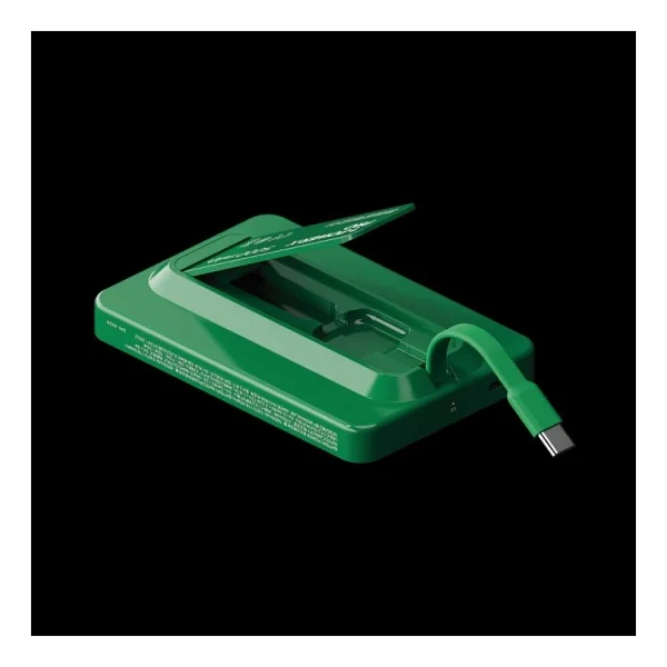 Momax 1-Power X Pro Yeşil 5000 mAh Hızlı Şarj Kablosuz Powerbank - Görsel 3