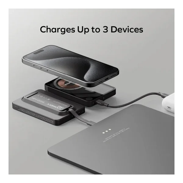 Momax 1-Power X Pro Yeşil 5000 mAh Hızlı Şarj Kablosuz Powerbank - Görsel 5
