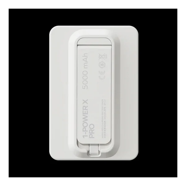 Momax 1-Power X Pro Beyaz 5000 mAh Hızlı Şarj Kablosuz Powerbank - Görsel 2