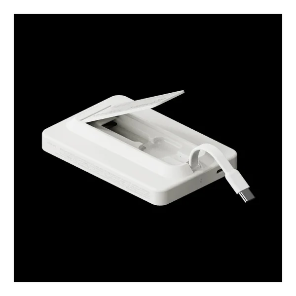 Momax 1-Power X Pro Beyaz 5000 mAh Hızlı Şarj Kablosuz Powerbank - Görsel 5
