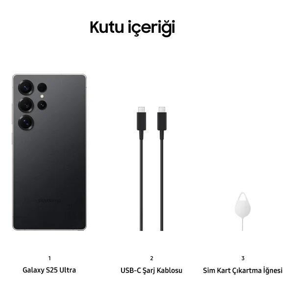 Samsung Galaxy S25 Ultra 1 TB Titanyum Siyah - Görsel 3