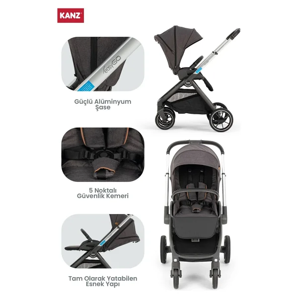 Kanz Easygo Travel Sistem Bebek Arabası - Görsel 2