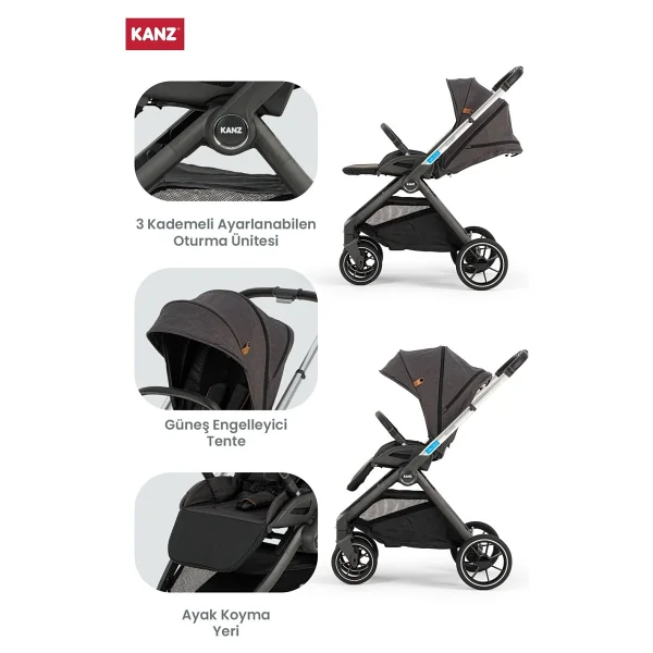 Kanz Easygo Travel Sistem Bebek Arabası - Görsel 3
