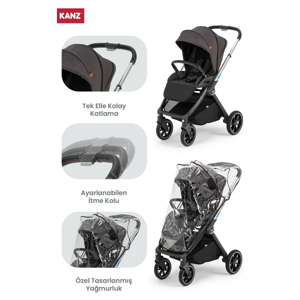 Kanz Easygo Travel Sistem Bebek Arabası - Görsel 4