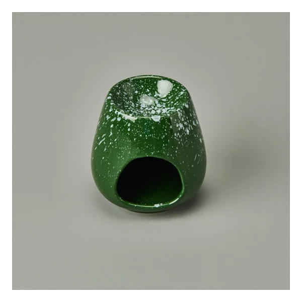 Evidea Deco Enyo Seramik Buhurdanlık - Yeşil - 11 Cm - Görsel 4