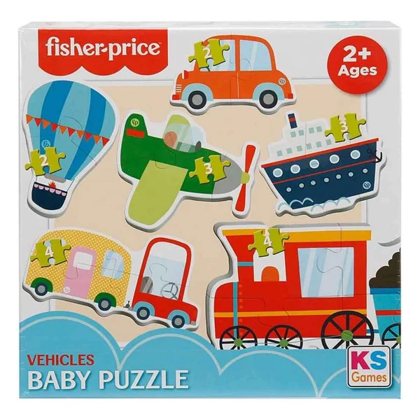 Fisher Price Baby Vehicles 6 In 1 Puzzle - Görsel 2