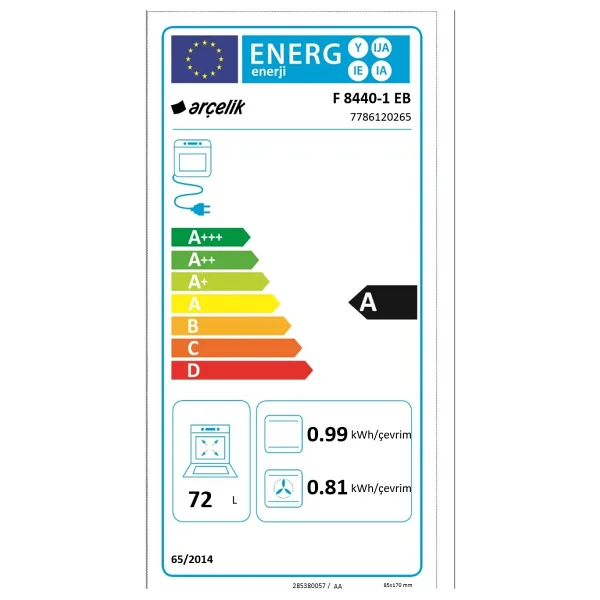 Arçelik F 8440-1 Eb Beyaz Ocaklı Fırın - Görsel 8