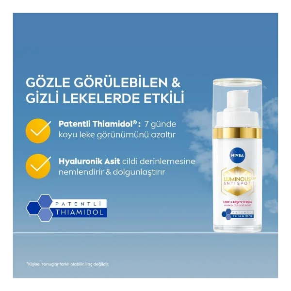 Nivea Luminous630 Thiamidol Leke Karşıtı 30 Ml Yüz Serumu - Görsel 6