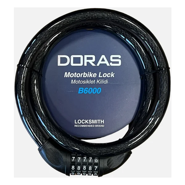 Doras Şifreli Motorsiklet Kilidi 120cm - Görsel 2