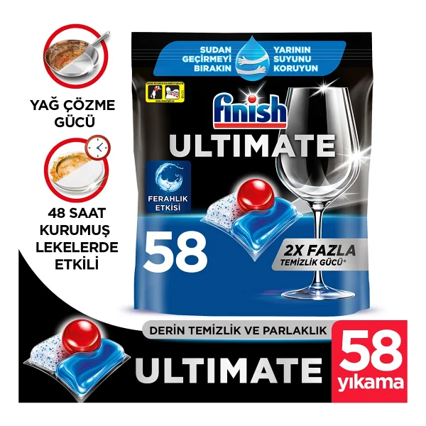 Finish Quantum Ultimate Bulaşık Makinesi Tableti 58'li - Görsel 2
