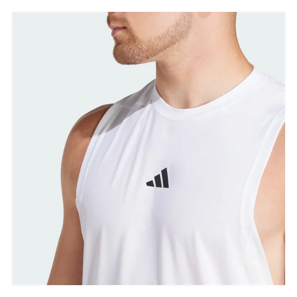 Adidas Performance Is3795 Designed For Training Workout Tank Top - Beyaz - Görsel 4