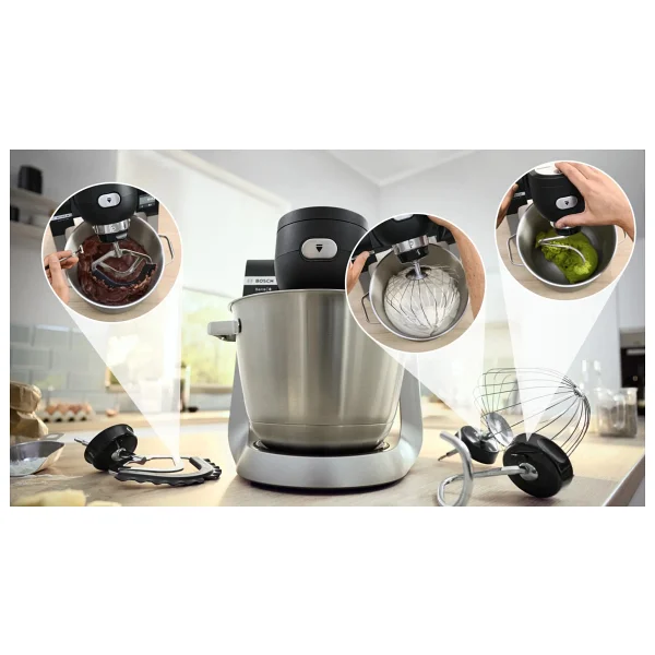 Bosch Serie 6 Kitchen Machine With Scale 1600 W Siyah - Görsel 4