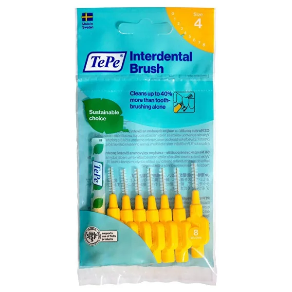 Tepe Original Sarı Iso 4 0.7 Mm 8'li Arayüz Fırçası - Görsel 2