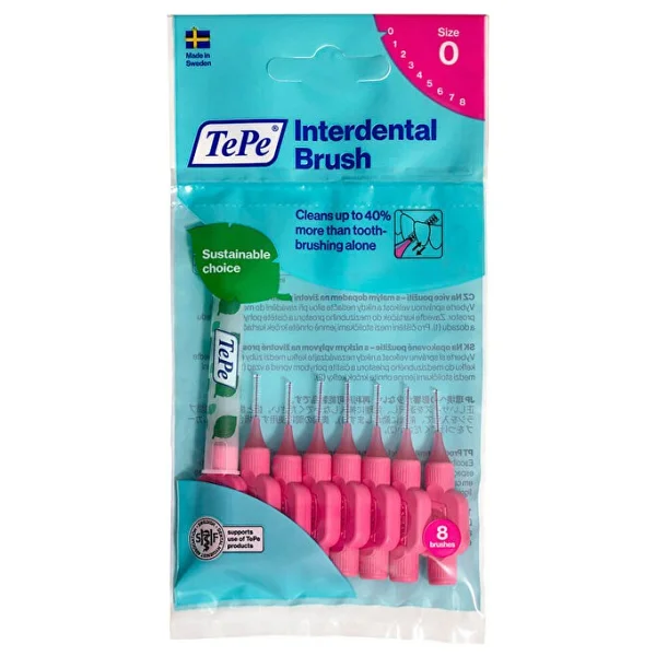 Tepe Original Pembe 0.4 mm 8'li Arayüz Fırçası - Görsel 3