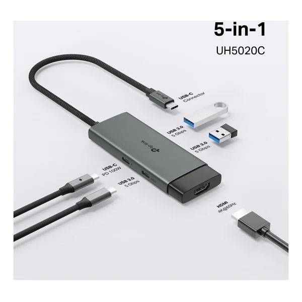 Tp-Link Uh5020c Laptop Docking Station - Görsel 3