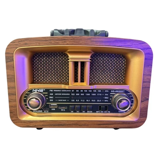 Nns NS6650BT Bluetooth Nostaljik Radyo - Görsel 8