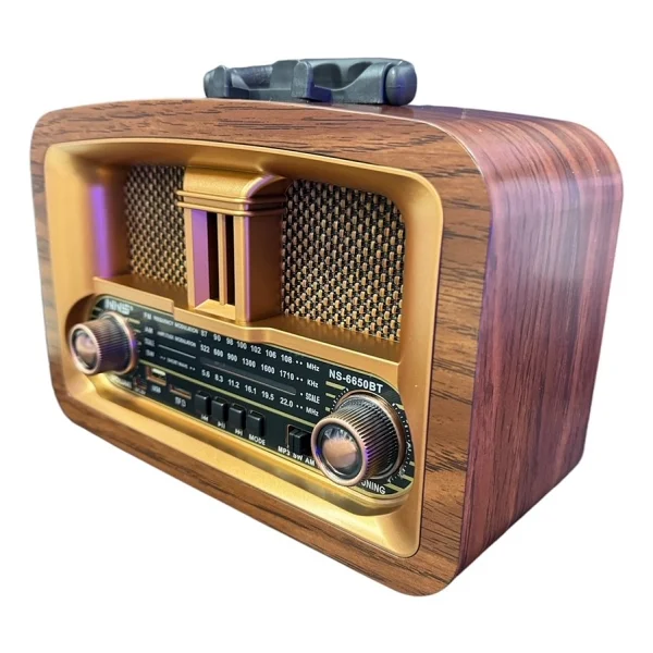 Nns NS6650BT Bluetooth Nostaljik Radyo - Görsel 2