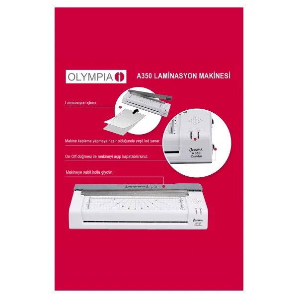 Olympia A350 Combo A3 Laminasyon Makinesi - Görsel 4